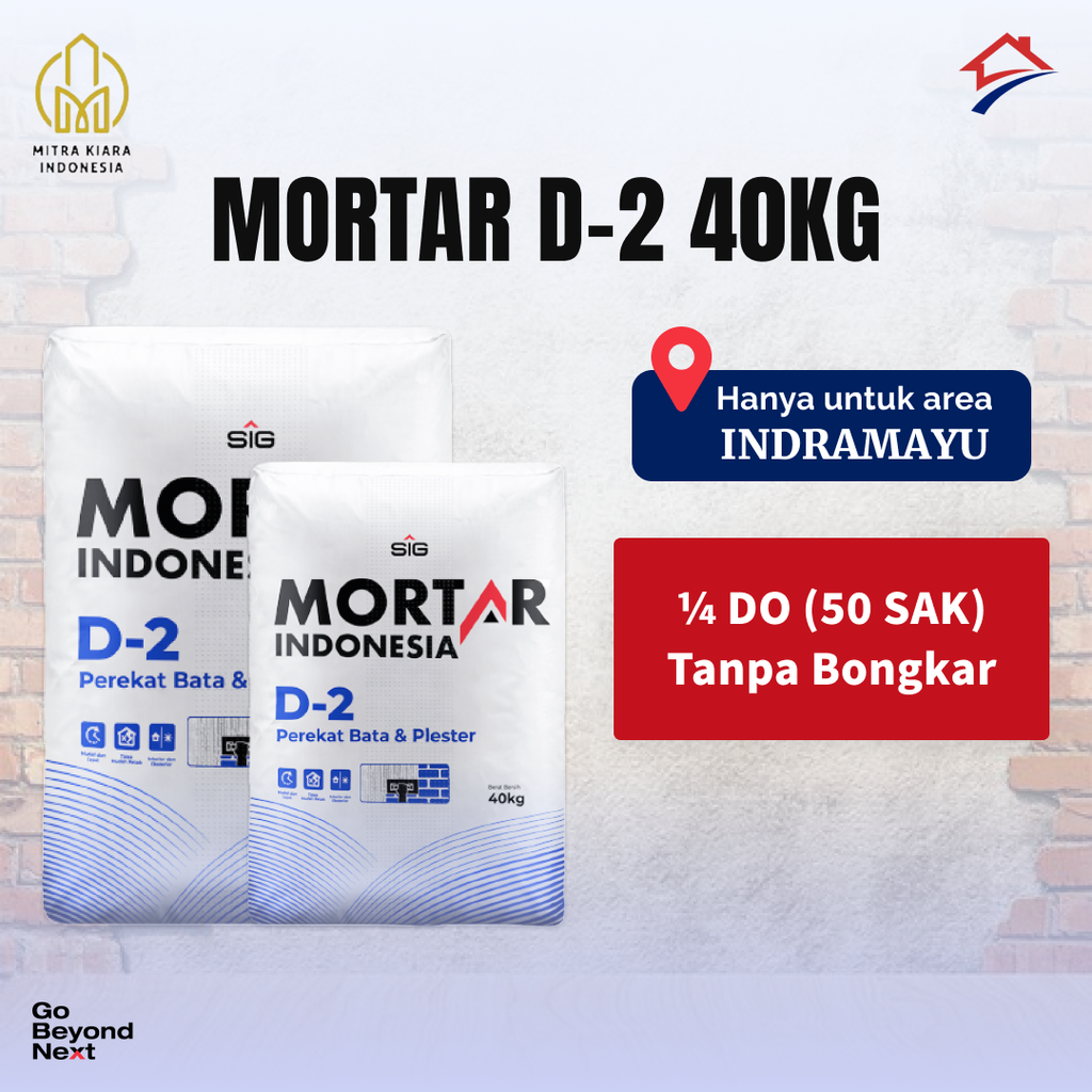 Mortar Indonesia Perekat Bata Ringan (D-1) Area DKI Jakarta