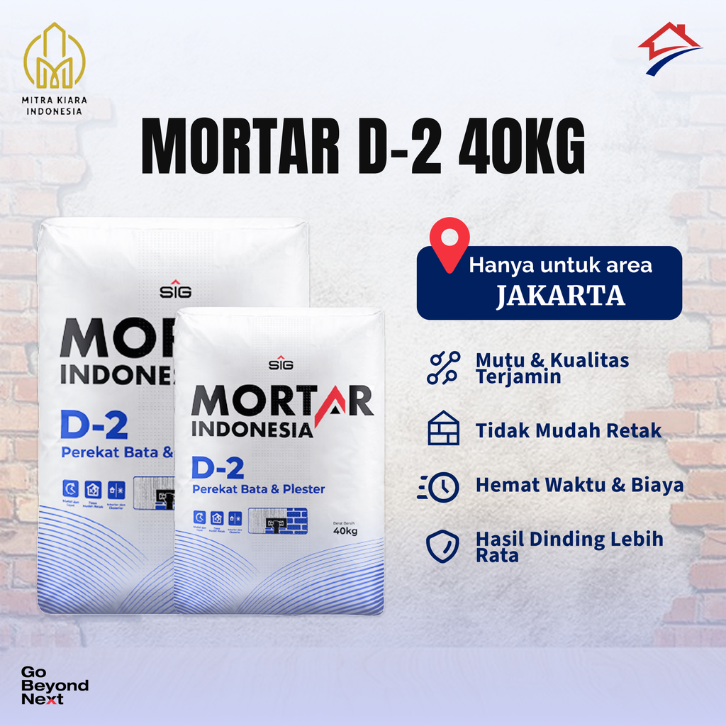 Mortar Indonesia Perekat Bata Ringan (D-1) Area DKI Jakarta