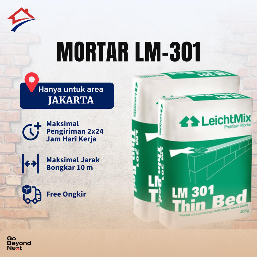 Mortar LeichtMix LM 301 Thin Bed 40kg Area Jakarta