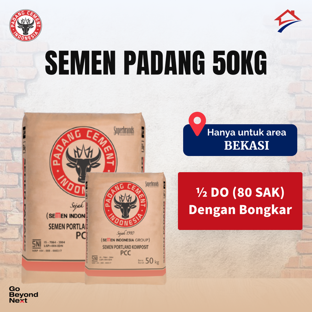 Semen Padang 50kg Area Bekasi