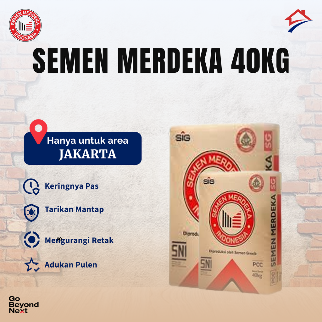 Semen Merdeka 40kg Area Jakarta