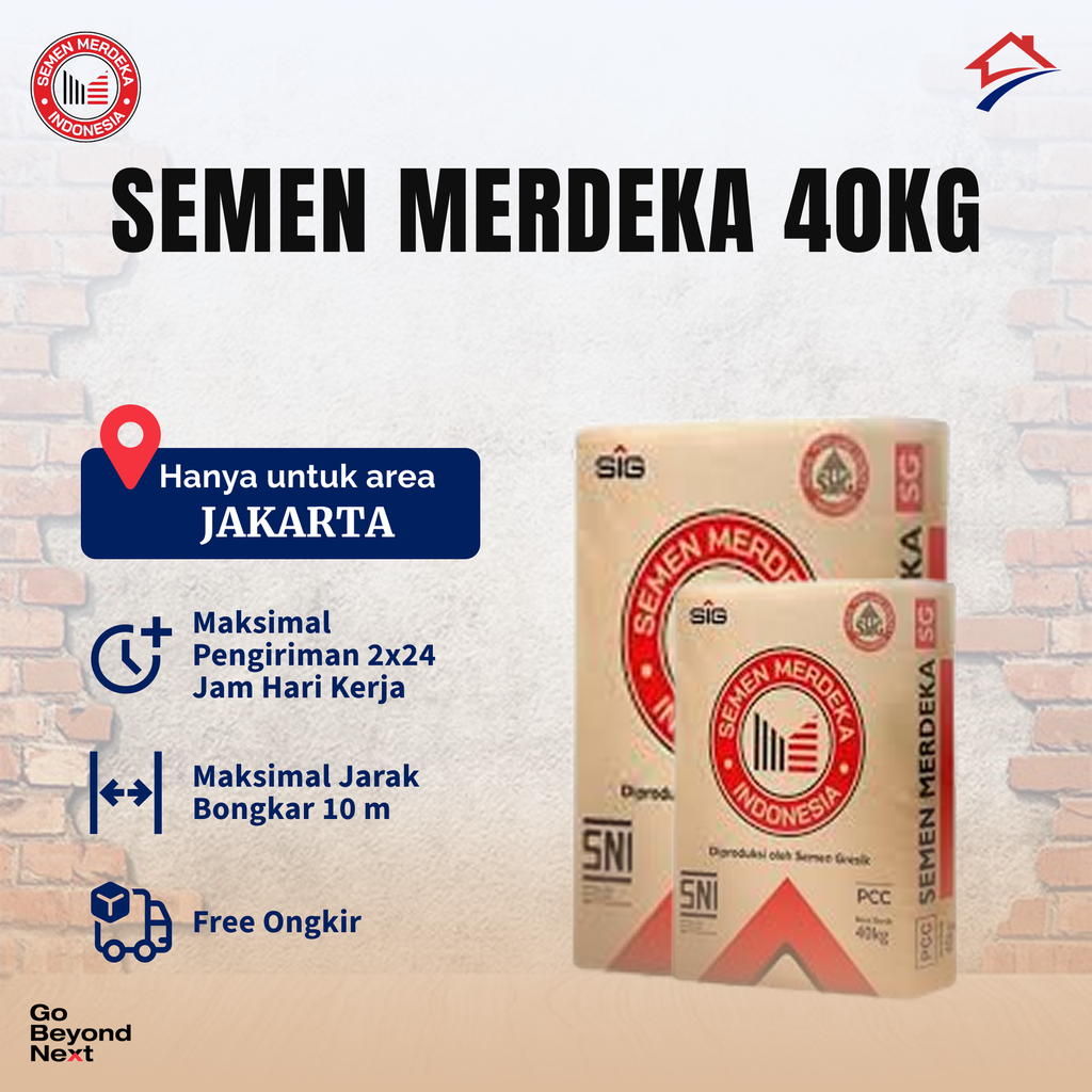 Semen Merdeka 40kg Area Jakarta