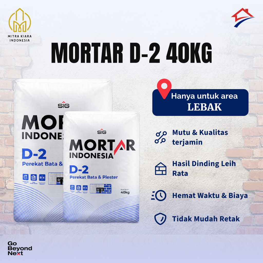 Mortar Indonesia Perekat Bata Ringan (D-1) Area DKI Jakarta