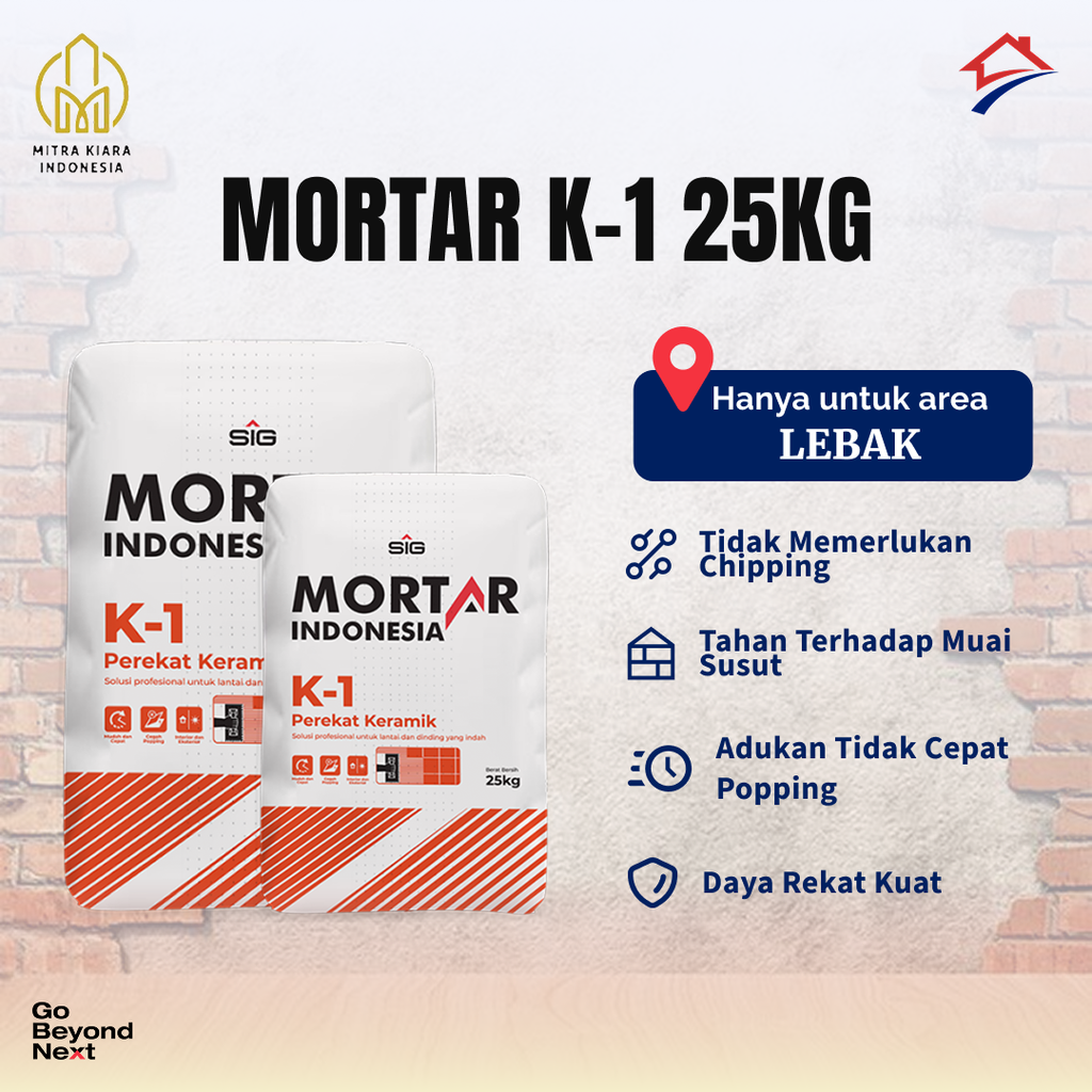 Mortar Indonesia Perekat Keramik (K-1) - Area Lebak