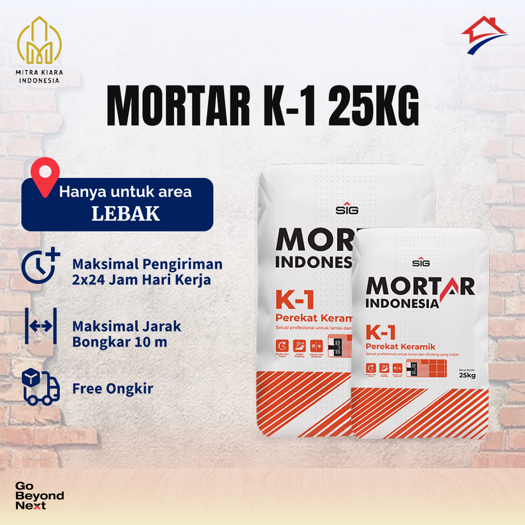 Mortar Indonesia Perekat Keramik (K-1) - Area Lebak