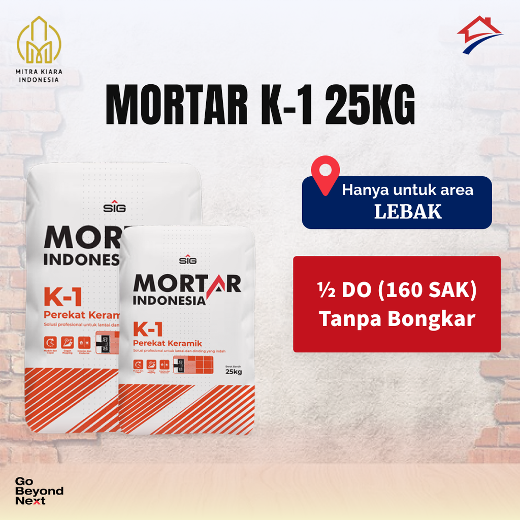 Mortar Indonesia Perekat Keramik (K-1) - Area Lebak