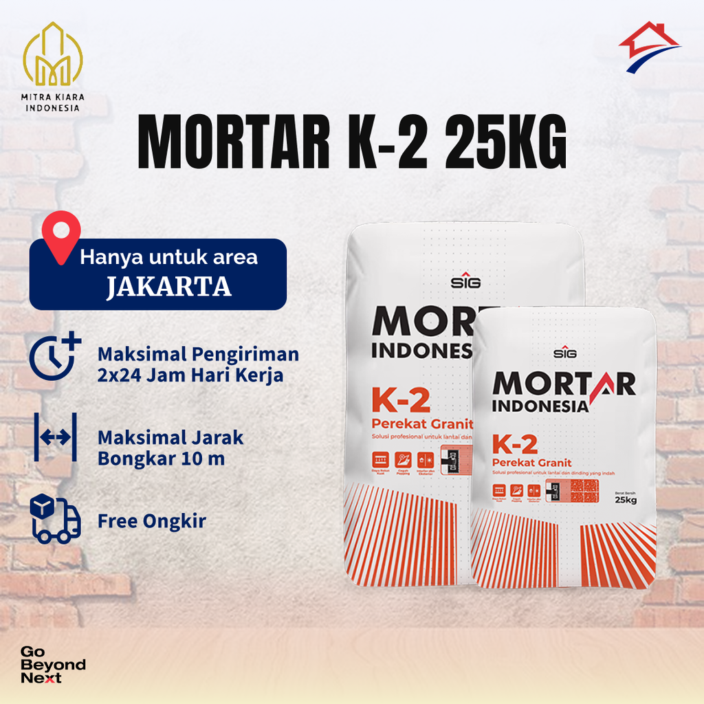 Mortar Indonesia Perekat Granit (K-2) - Area Jakarta