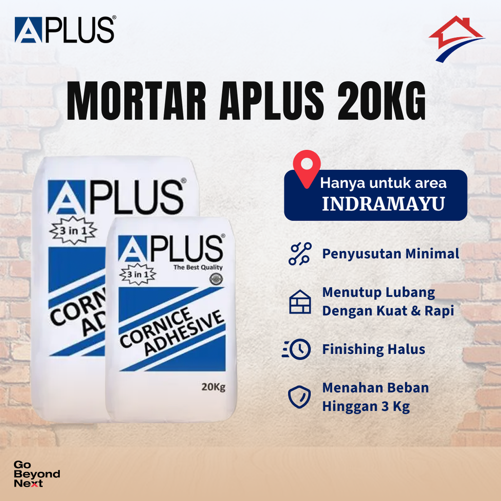 Mortar Aplus Cornice Adhesive 3 in 1 Area Indramayu