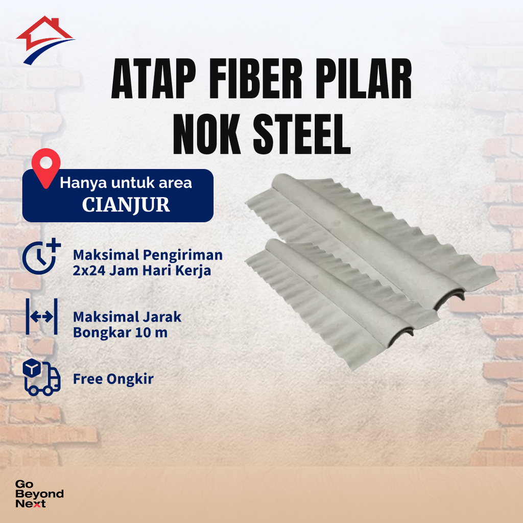 Atap Fiber Pilarmas Nok Steel Area Cianjur