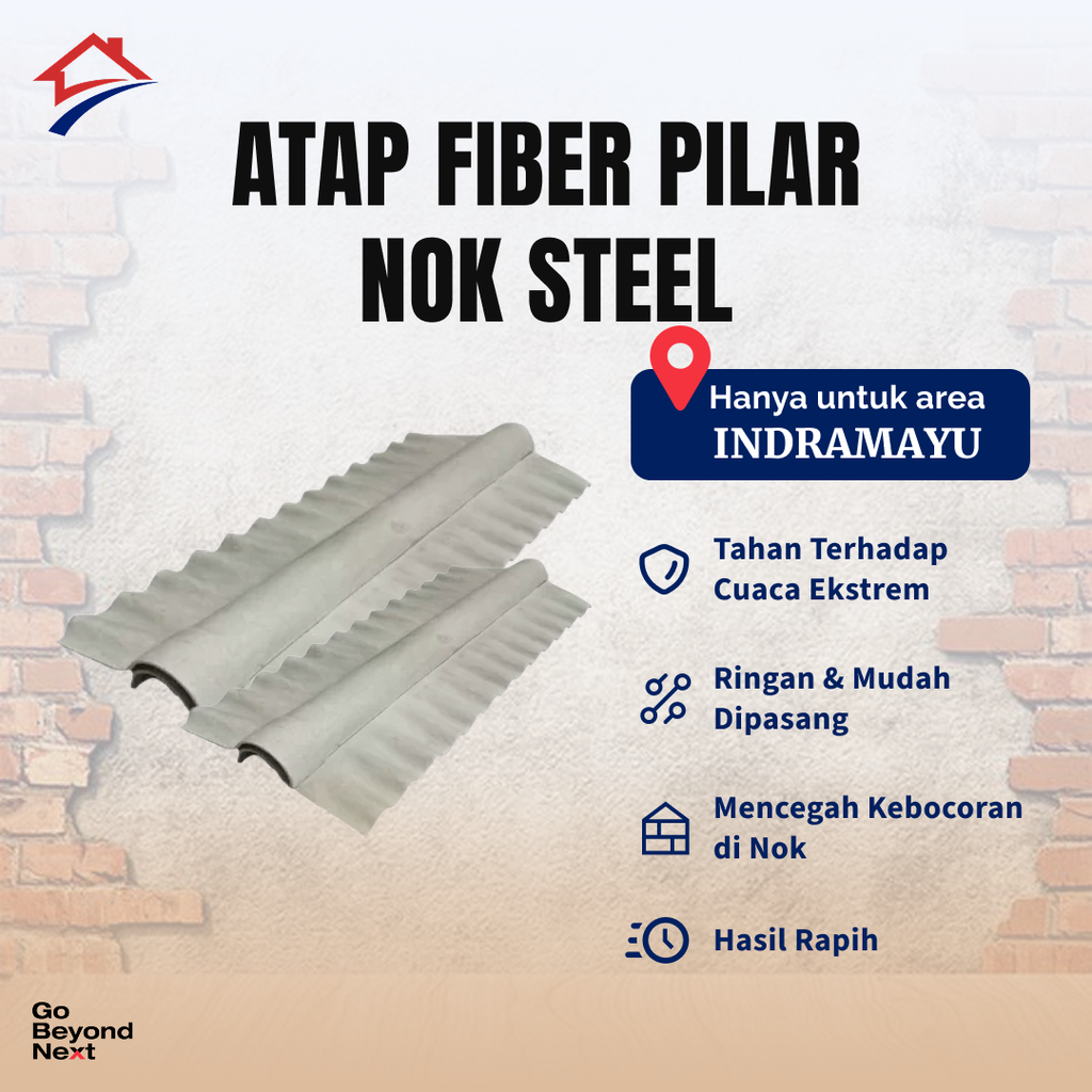 Atap Fiber Pilarmas Nok Steel Area Indramayu