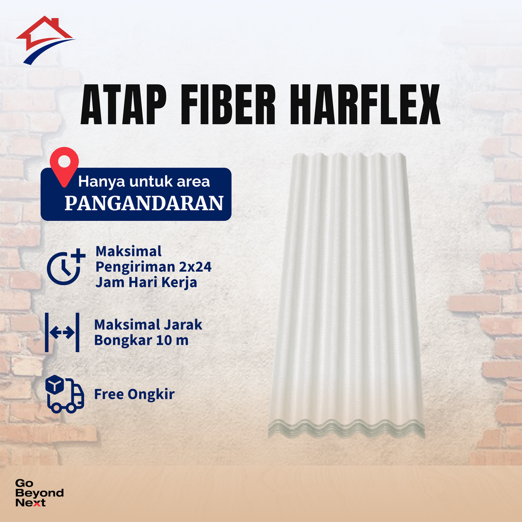 Atap Fiber Harflex Area Pangandaran