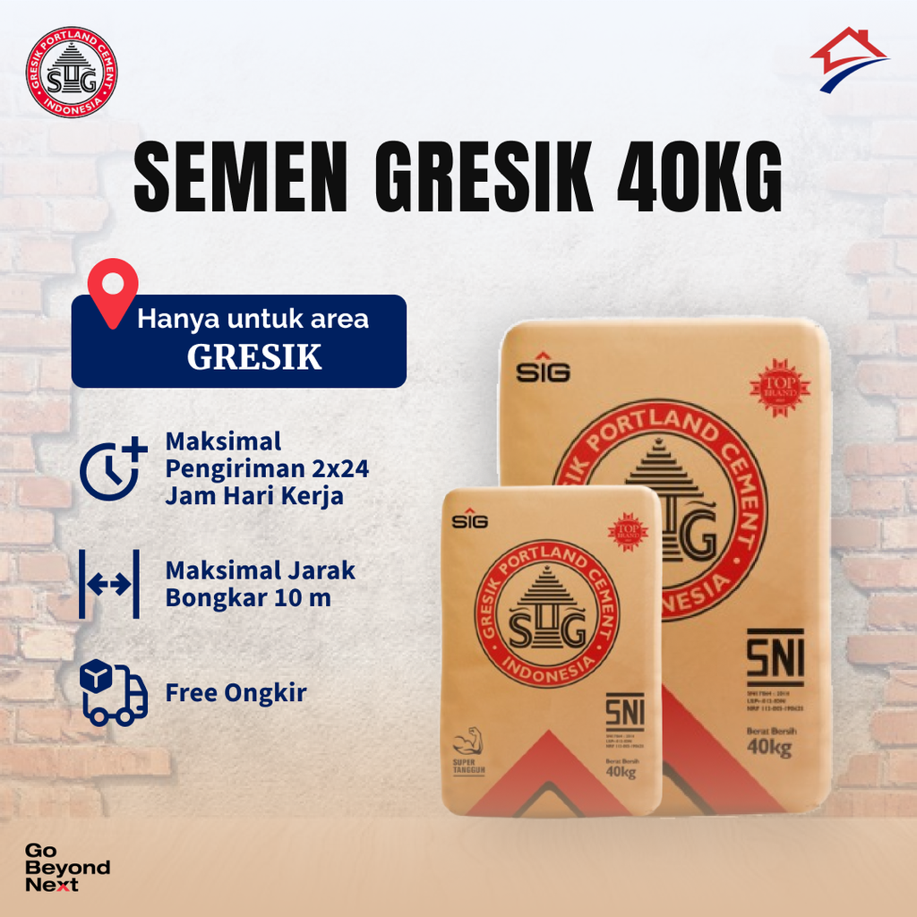 Semen Gresik 40kg Area Jakarta