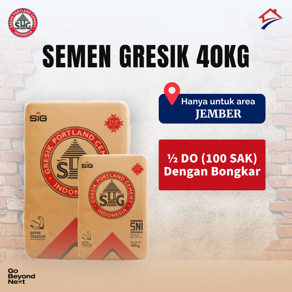 Semen Gresik 40kg Area Jakarta