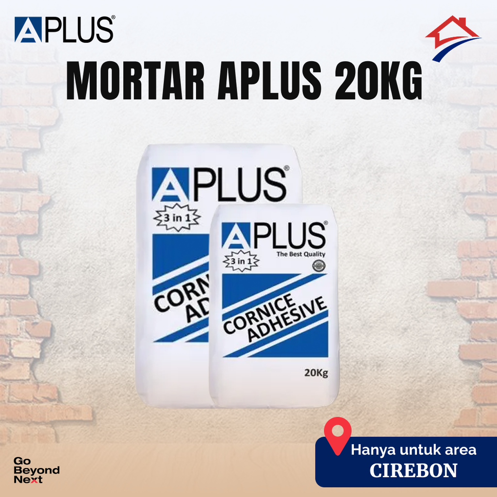 Mortar Aplus Cornice Adhesive 3 in 1 Area Cirebon