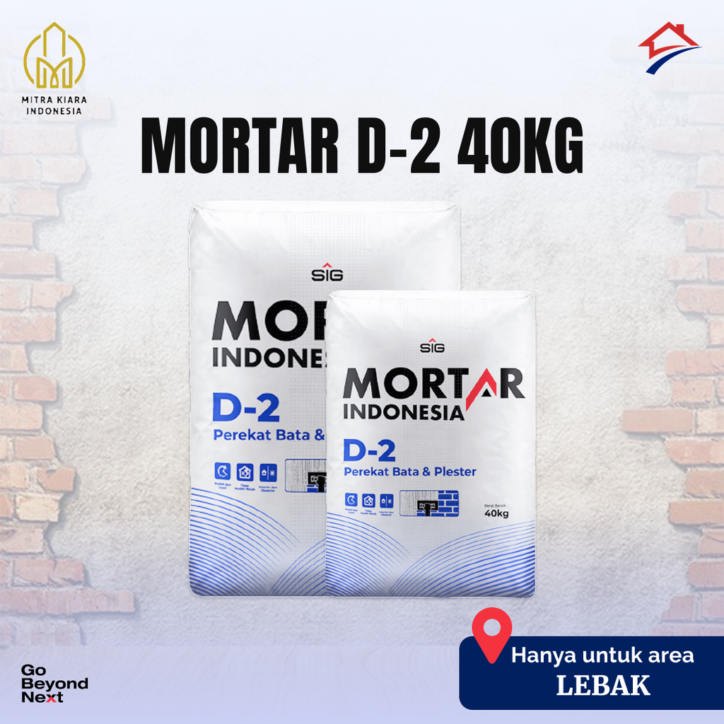 Mortar Indonesia Perekat Bata & Plester (D-2) Area Lebak