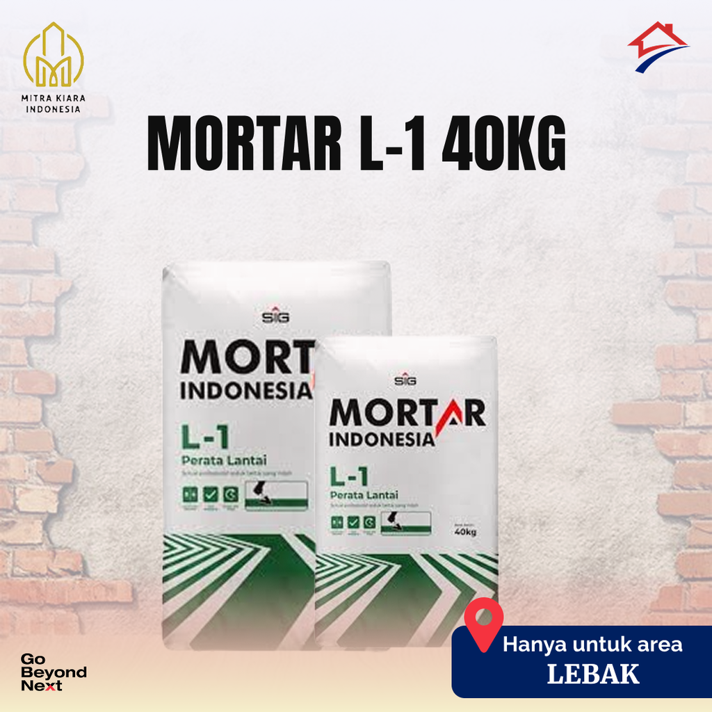 Mortar Indonesia Perata Lantai (L-1) - Area Lebak