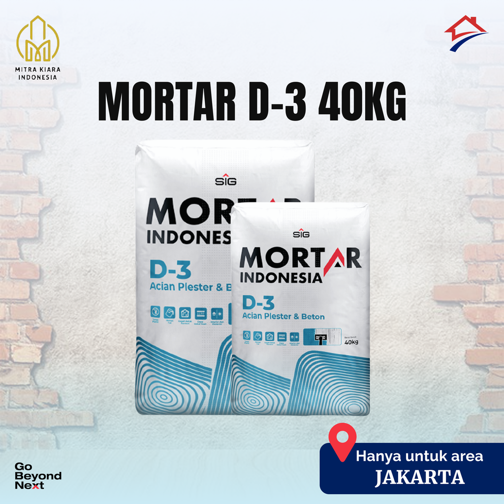 Mortar Indonesia Acian Beton & Plester (D-3) Area DKI Jakarta